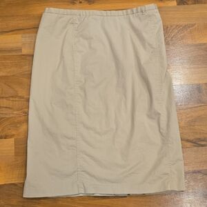 GAP Women's Pencil Skirt in Khaki Beige